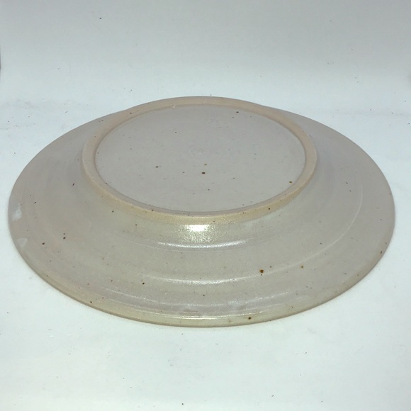 Hand Crafted Artisan Made Plate with Abstract Design - Picture 4 of 5